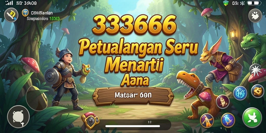 Tampilan gameplay menakjubkan dari 333666 dalam dunia petualangan.