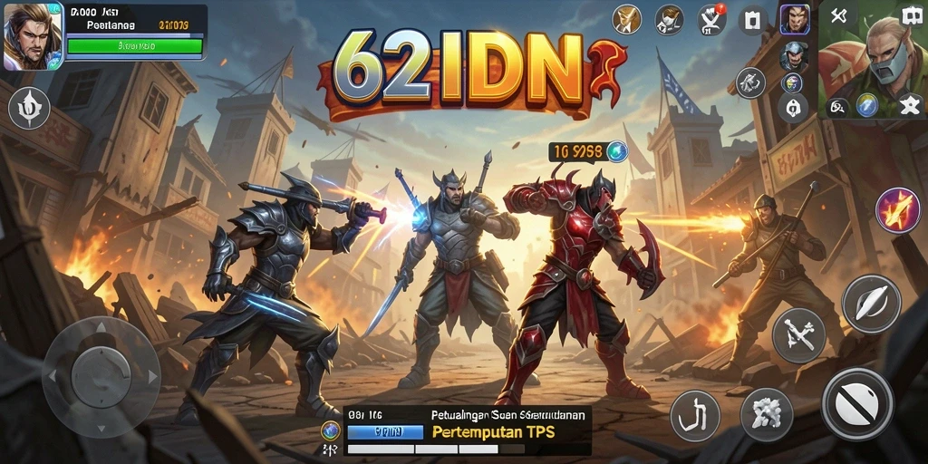 Tampilan seru dari gameplay 62IDN dengan aksi TPS yang mendebarkan.