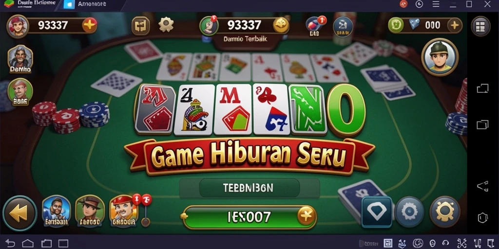Tampilan gameplay Domino seru di 93337 dengan grafis menarik.