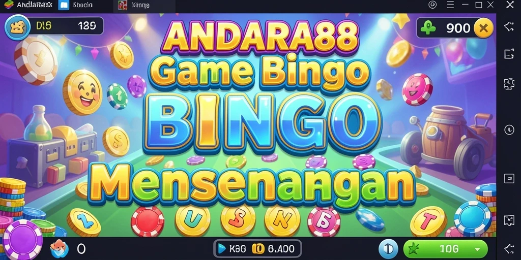 Tampilan utama gameplay Bingo yang menarik di ANDARA88.
