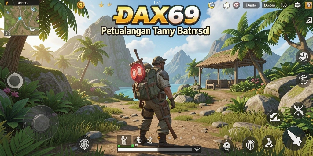 Tampilan gameplay menakjubkan dari DAX69 di dunia terbuka.