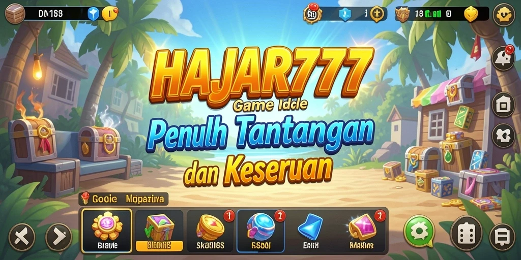 Tampilan gameplay menarik dan penuh warna di HAJAR777.