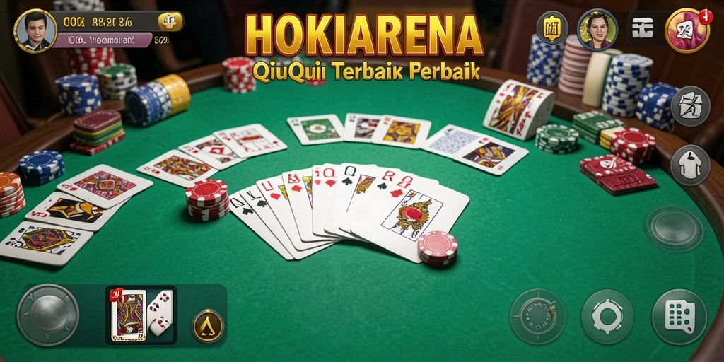 Tampilan menarik saat bermain QiuQiu di HOKIARENA.
