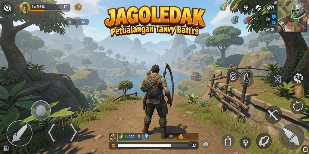 Gameplay mendalam di dunia terbuka JAGOLEDAK yang menakjubkan.