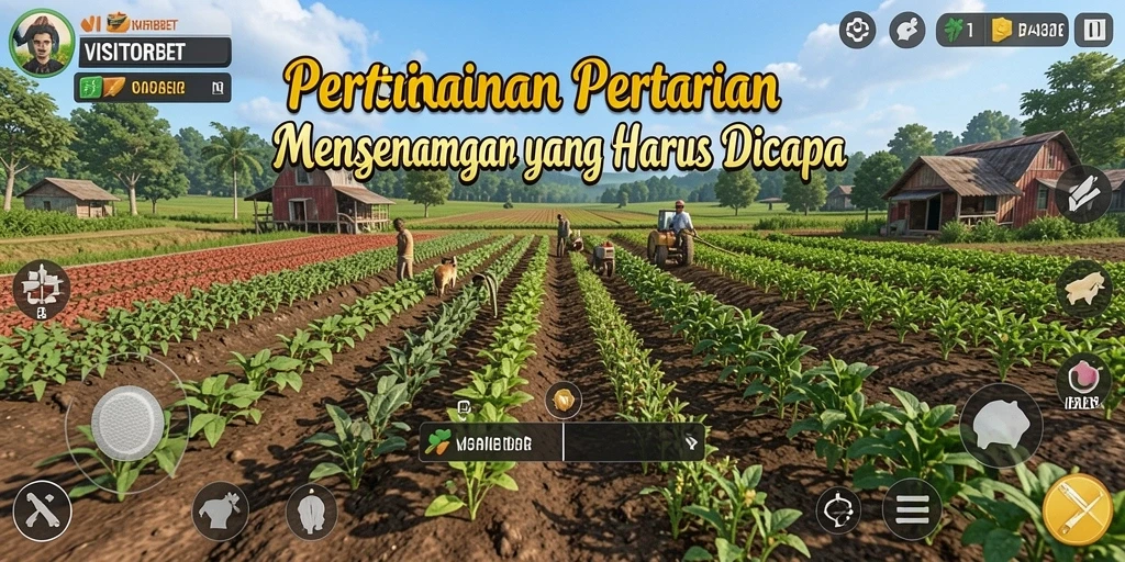 Gameplay menarik di VISITORBET dengan aksi bertani yang seru.
