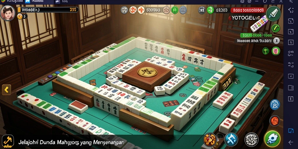 Tampilan gameplay Mahjong yang menarik dalam YOTOGEL.